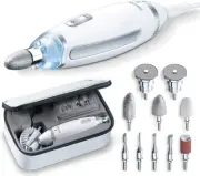 Beurer MP62 Home Manicure and Pedicure Set, Electric Nail File, 10 High-Quali...