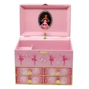 Ballet Musical Jewellery Box - Medium - Pink Poppy