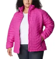 Columbia Women's Plus Size Powder Lite II Full Zip Jacket, Wild Fuchsia, 3X ,NWT