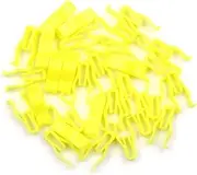 X AUTOHAUX 30pcs Yellow Universal 9.6mm Dia Console Retainers Auto Dashboard Trim Clip Fastener for Car Vehicle