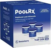 PoolRx Booster Minerals for Pool, 7500 to 20000 gallons,4 Pack