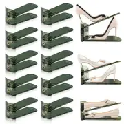 Adjustable Shoe Slots Organizer,12PACK Shoe Stackers Shoe Rack Holder Shoe Sp...