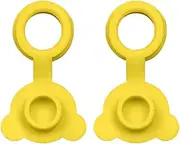 Silicone Bathtub Stopper, 2 Pack Bear Shaped Leakproof Drain Plug, 1.38x1.57x0.59 inches compact design, Soft Replacing Stopper for Sink Tub, Bathroom and Kitchen Use