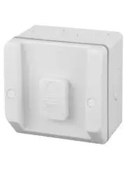 Beacon Lighting Lucci Power 1 Gang IP66 Switch Only in White