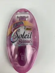 Bic Soleil Shimmer Razor & 2 cartridges. Free Shipping.