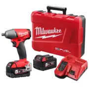 Milwaukee M18 18V 5.0Ah FUEL Brushless High Torque Impact Wrench Kit Aus Stock
