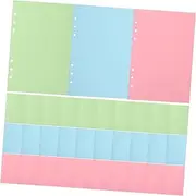 CANIGHT Detachable Notebook Inserts 3 Books of 40pgs A5 Loose-leaf Core Notebook Paper Lined Smooth Writing Surface