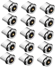IWOWHERO 15Pcs USB C Magnetic Adapter Tips Rotatable Charging Connector for Type C Devices Easy Connection for Data Transfer Compatible with Android Phones Magnetic USB Cable Adapter