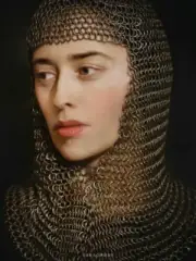 Butted Chainmail Coif for Women Chain Mail Hood LARP Armor Reenactment