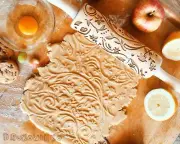 Nature Pattern Rolling Pin Embossed, Cookies, Cookie, Roller, Laser Engraved