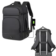 35L Large Water-Resistant Business Backpack Expandable Laptop Bag Travel Backpack with USB Charging