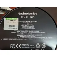 在飛比找蝦皮購物優惠-SteelSeries Rival 105 RGB 電競滑鼠