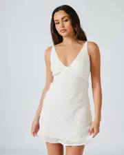 [Mooloola] Mooloola Women's Valentina Dress in Cream 0 Cream