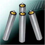 Set of 4 Unpowered Conveyor Roller, Durable PVC Conveyor Rollers Dia 1" 1.3" 1.6" 2" 2.5", Long 32 28 24 20 18 16 14 12 10 8 6 4 Inch, for Assembly Line(Set of 4 D-1.3"/32mm,L-100MM/3.9in)