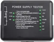 Professional PC Power Supply Voltage Diagnostic Tester for 20 24 Pin ATX with SSD HDD Floppy P4 PCI Express Connectors Easy Plug