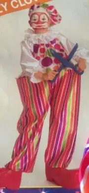 Rubie's Snazzy Hoop Clown Child Costume Size Small 4-6