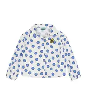 polka-dot cotton blouse 6 White