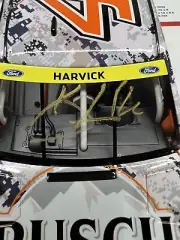 Autographed Kevin Harvick 2021 SHR # 4 1/24 hunt4busch Action Ford Mustang