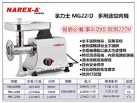 在飛比找樂天市場購物網優惠-【台北益昌】拿力士 NAREX-A MG22ID 1100W