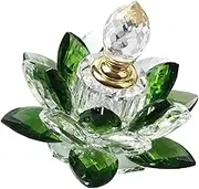 MUCKLILY Elegant Green Crystal Perfume Bottle Leakproof Refillable Design Storage Bottle for Travel