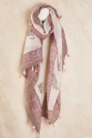 Paisley With Tassels Scarf--RAR-300761