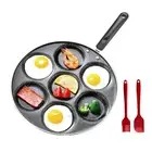 7 Holes Egg Frying Pan, Mini Pancake Maker,Aluminum Non Stick Fried Eggs Cook...