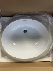 Restoration Hardware Undermount Bathroom Sink - 17” Oval Sink Basin - NEW