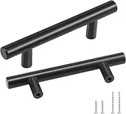 VEVOR 30 Pack Cabinet Pulls, 3in / 76mm Center to Center Slim Kitchen Cabinet Drawer, Stainless Steel Modern Kitchen Cupboard Door Handles for Kitchen Bathroom Bar Hardware Matte Black