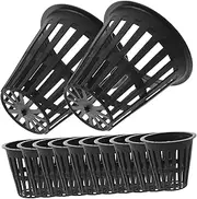 50pcs Planting Basket Pot Plastic Planter Pot Orchid Plant Hanging Flower Pots Hydroponic Baskets Plant Growing Net Cups Aquaponics Net Cup Net Pots for Hydroponics Bucket Net Pot