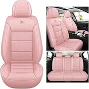 ESMOPA Universal Car Seat Covers Set for Mitsubishi Lancer-Ex Outlander Pajero ASX Montero Zinger Fortis Galant Cross Endeavour L200 Cololt Acces Seat Protector_Pink