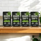 4 Pack, Grandpa Soap Company Pine Tar Soap 3.25 oz. Bar, BB 04/2028