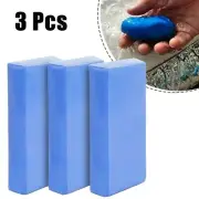 3Pcs Car Detailing Clay Bar Magic Cleaner Mud for Auto & Vehicle (Blue).