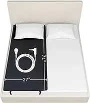Grounding Mat, Grounding Sheet for Sleeping Improving Sleep, Grounding Mat for Reducing Stress (Half-27IN * 71IN)