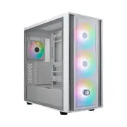 Cooler Master MB600 ARGB Tempered Glass ATX Case White [MB600-WGNN-S00]