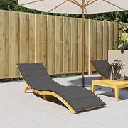 Sun Lounger Cushion, Waterproof Outdoor Cushions, Replacement Seat for Patio Chair, Bench, Furniture - 200x50x3cm Oxford Fabric, Anthracite