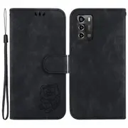 For Zte Blade A72/blade V40 Vita Magnetic Clasp Protective Case Imprint Leather Cover With Wallet