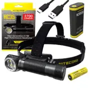 Nitecore HC35 Rechargeable LED Headlamp - 2700 Lumen w/ Nitecore NC10000 10,000m