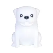 Lil Dreamers Silicone Touch Led Lamp Light Kids Bedroom Decor White Pug