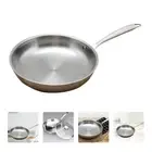 Metal Skillet Stainless Steel Wok Egg Frying Pan Crepe Pans Oily Cookware