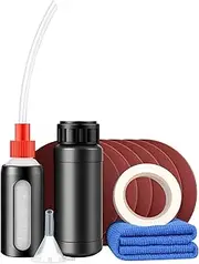 Biniveil Headlight Restoration Kit,Car Lens Restoration Kit - 3.38oz Coating Scratch Remover Cleaner for Crack Care Defogging Water Stains Trucks Motorcycle
