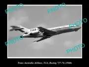 OLD HISTORIC AVIATION PHOTO OF TAA TRANS AUSTRALIA AIRLINES BOEING 727 1960