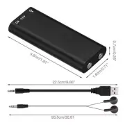8GB Mini Spy Hidden Audio Recorder Voice Listening Device 96 Hours Bug Recording