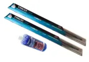 Daihatsu Applause Trico Clear front Wiper Blades & 500ml Wiper Fluid 1988-1999