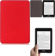 Kindle Paperwhite 10th Generation 2018 Case,Artyond PU Leather Case with Auto Wake/Sleep Feature Smart Cover Folio Flip Case for Amazon Kindle Paperwhite 10th Gen 2018 Released (Red)