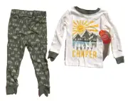 Wonder Nation Baby & Toddler Boys Camper Cotton Sleep Set, Size 2T