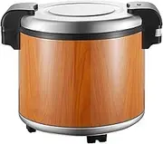 Electric Rice Warmer, Commercial Food Warmer with 65°C Constant Temp, 23L Stainless Steel Non-Stick Inner Pot, Not Cooker, Automatic Sushi Rice Mixing Tub Insulation Pot for Catering
