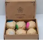 Bath Bombs by VINAKAS 6 Pack 100% Natural In A Natural Gift Box New