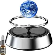 Car Aromatherapy Essential Diffuser, Solar Car Perfume Oil Diffuser, Car Air Freshener Ornament Decoration, for Auto Interior Decoration, Car Accessories, Sliver