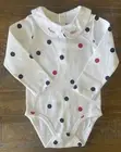 NWT Jacadi Polka Dot Long Sleeve One Piece ‘Bonjour Paris’ SZ 18mo