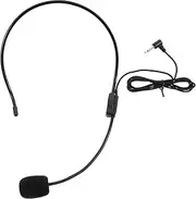 Totority Headworn Microphone for Pc Crystal Sound Adjustable for Comfort 3.5mm Wired for Teachers